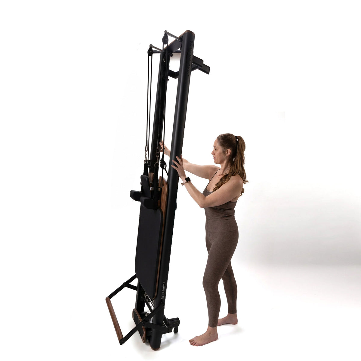 Peak Pilates® fit™ Reformer with Long/Short Box, Studio-Height Stackable Pilates Reformer