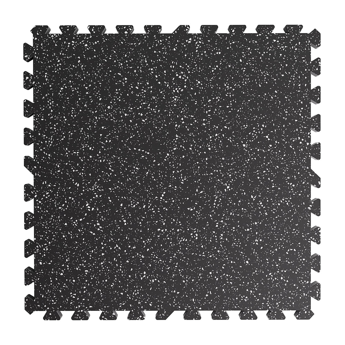 0.79 Inch Thick Interlocking Gym Floor Mats - EVA Foam with Rubber Top, 24" x 24", 72 Sq. Ft.
