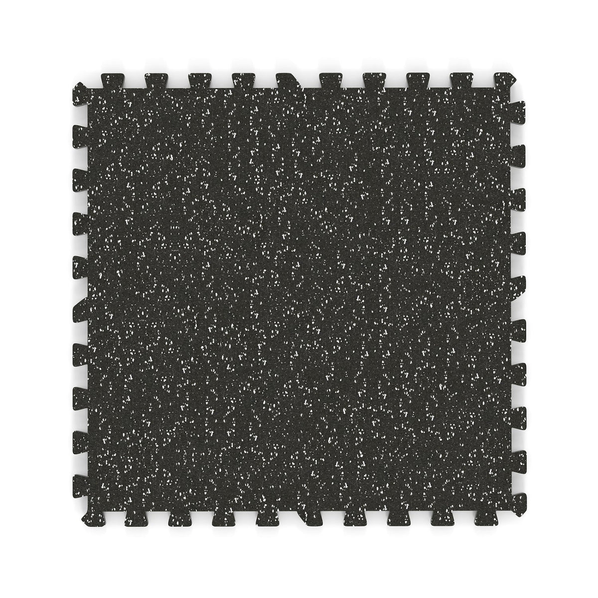 Interlocking Rubber Exercise Mat 48 Sq Ft with Borders