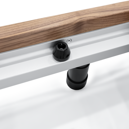 Janet La Force Plus Foldable Pilates Reformer RE023 in Solid Walnut Wood with 6 Springs