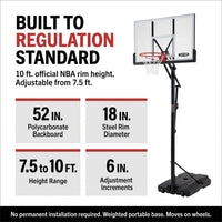 1558 52 Inch Portable Basketball System — Results & Stats