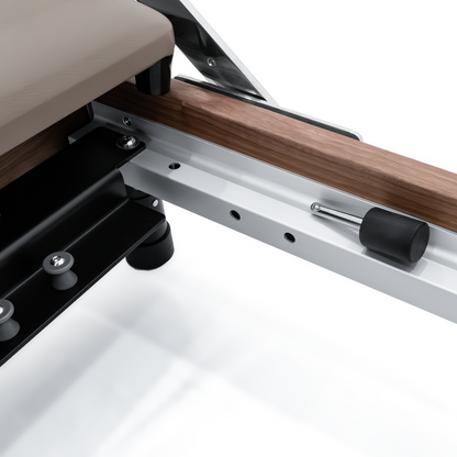 Janet La Force Plus Foldable Pilates Reformer RE023 in Solid Walnut Wood with 6 Springs