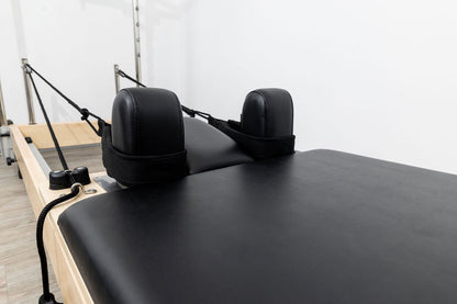 PERSONALHOUR Janet Plus Foldable Maple Wood Pilates Reformer with 6 Springs, Jumpboard & Sitting Box