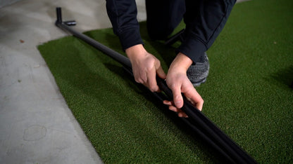 GolfBays SimBox Golf Simulator Hitting Enclosure with PRO+ Impact Screen & Side Barriers