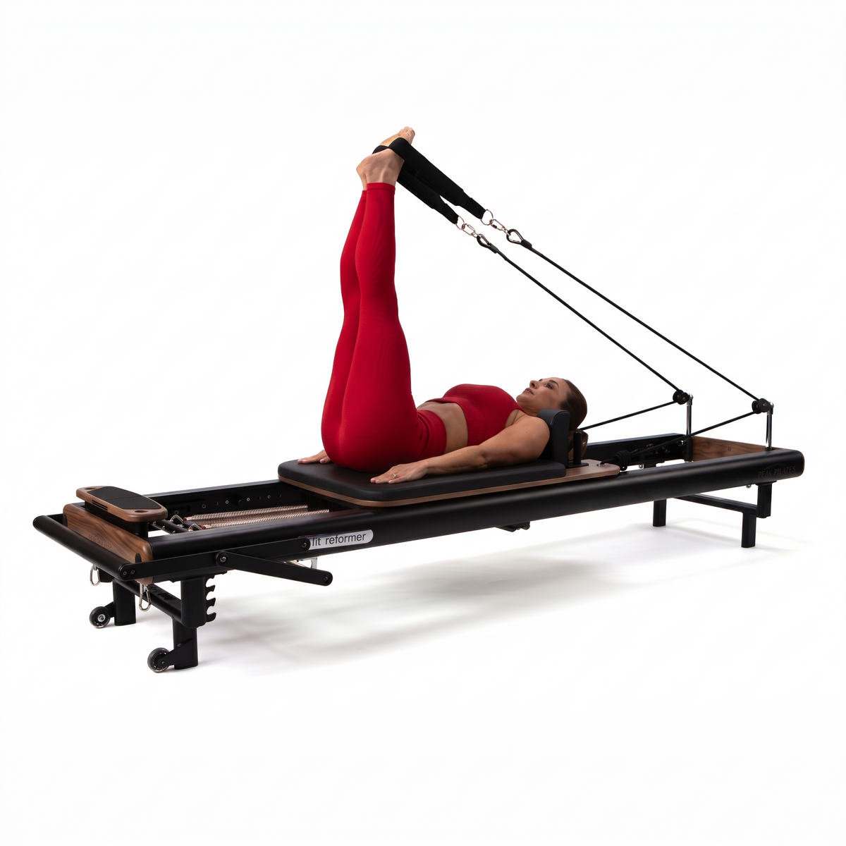 Peak Pilates® fit™ Reformer with Long/Short Box, Studio-Height Stackable Pilates Reformer