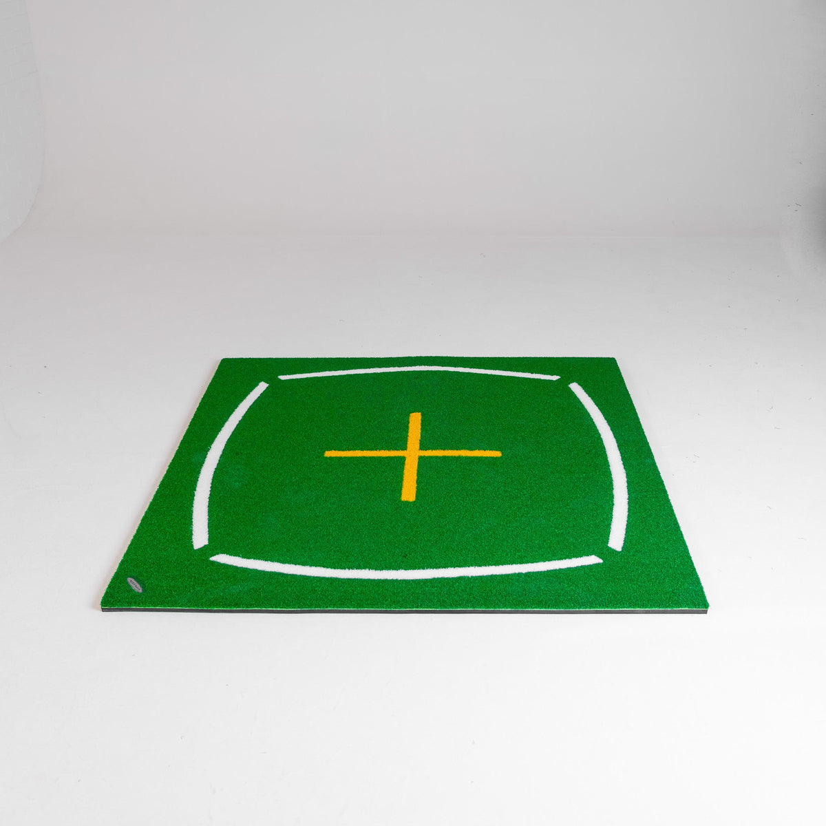 GolfBays Academy Hitting Mat 4'11 x 4'11 - Golf Teaching Mat with Alignment Guides