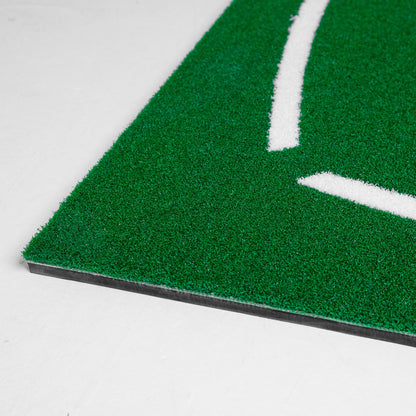 GolfBays Academy Hitting Mat 4'11 x 4'11 - Golf Teaching Mat with Alignment Guides