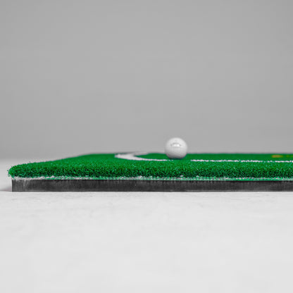 GolfBays Academy Hitting Mat 4'11 x 4'11 - Golf Teaching Mat with Alignment Guides
