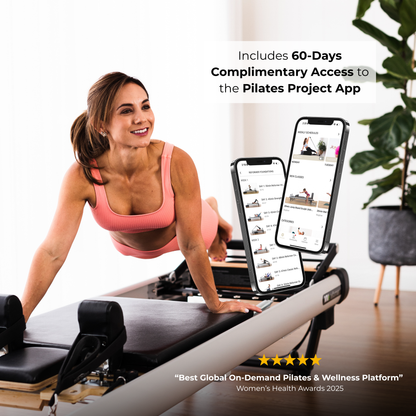 Peak Pilates® fit™ Reformer with Long/Short Box, Studio-Height Stackable Pilates Reformer