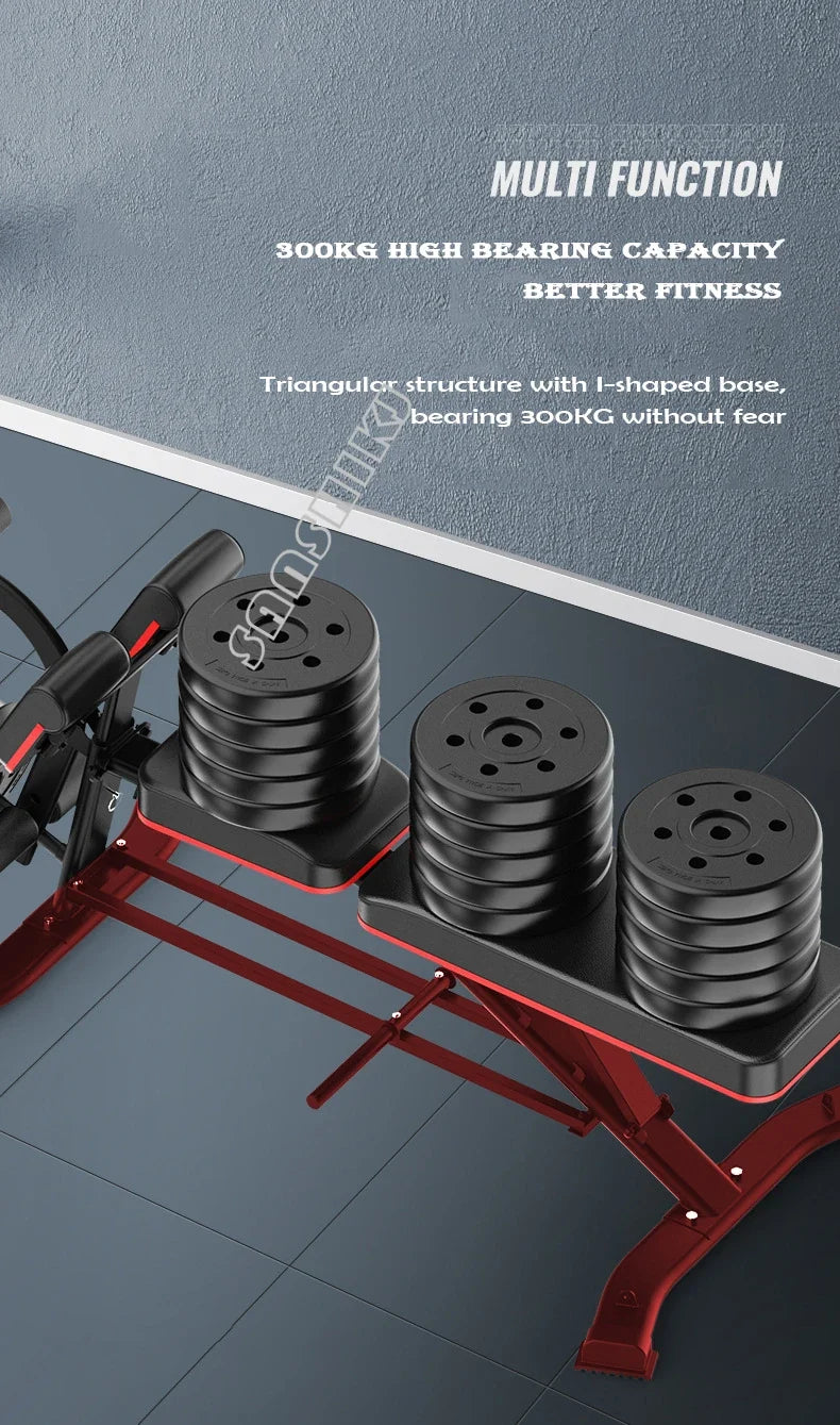 Adjustable Multi-Function Weightlifting Bench with 5-Position Backrest and Biceps Support