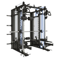 Smith Machine Built for Commercial Use, Three Cable Systems, 176lb Weight Stacks, 1000+ Exercises — How It Works