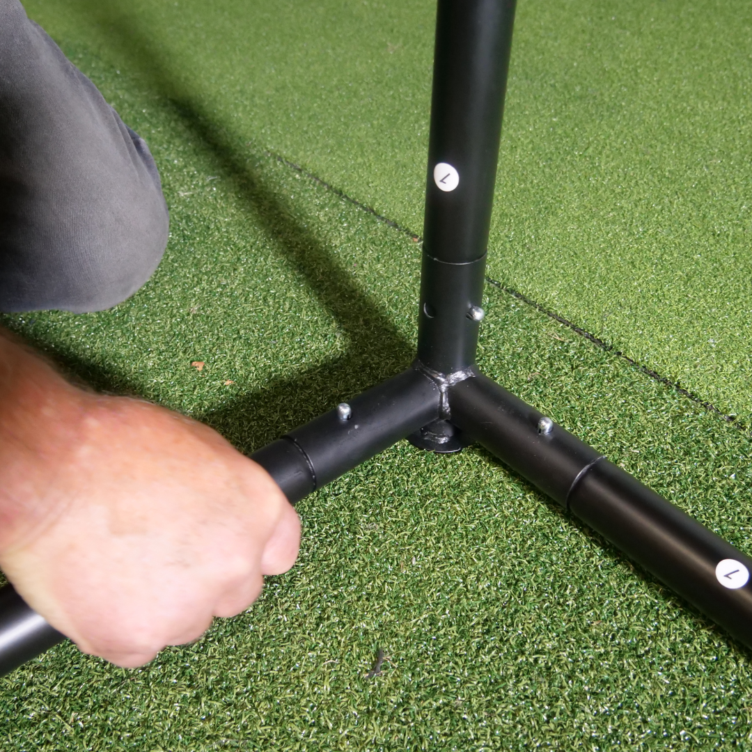 GolfBays SimBox Golf Simulator Hitting Enclosure with PRO+ Impact Screen & Side Barriers