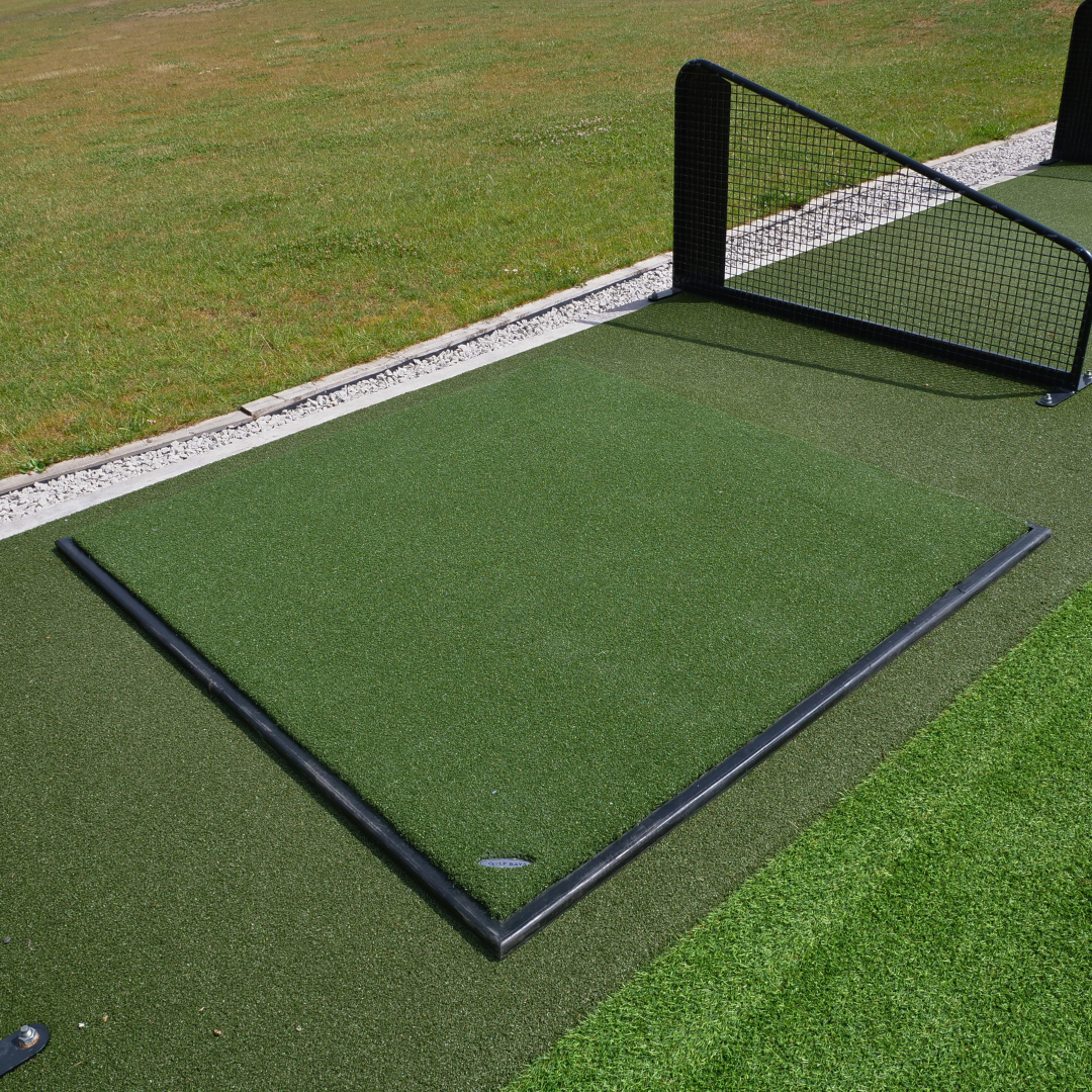 GolfBays Insert Tee Hitting Mat – 4'11" x 4'11"