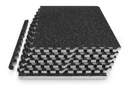 Rubber Top Exercise Puzzle Mat 0.75in 24sqft