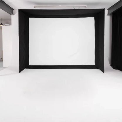 GolfBays EasySim 10 ft. 9 in. x 8 ft. 2 in. Golf Simulator Enclosure with Lite Impact Screen