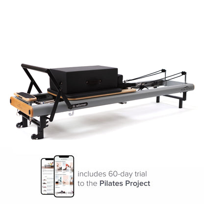 Peak Pilates® fit™ Reformer with Long/Short Box, Studio-Height Stackable Pilates Reformer