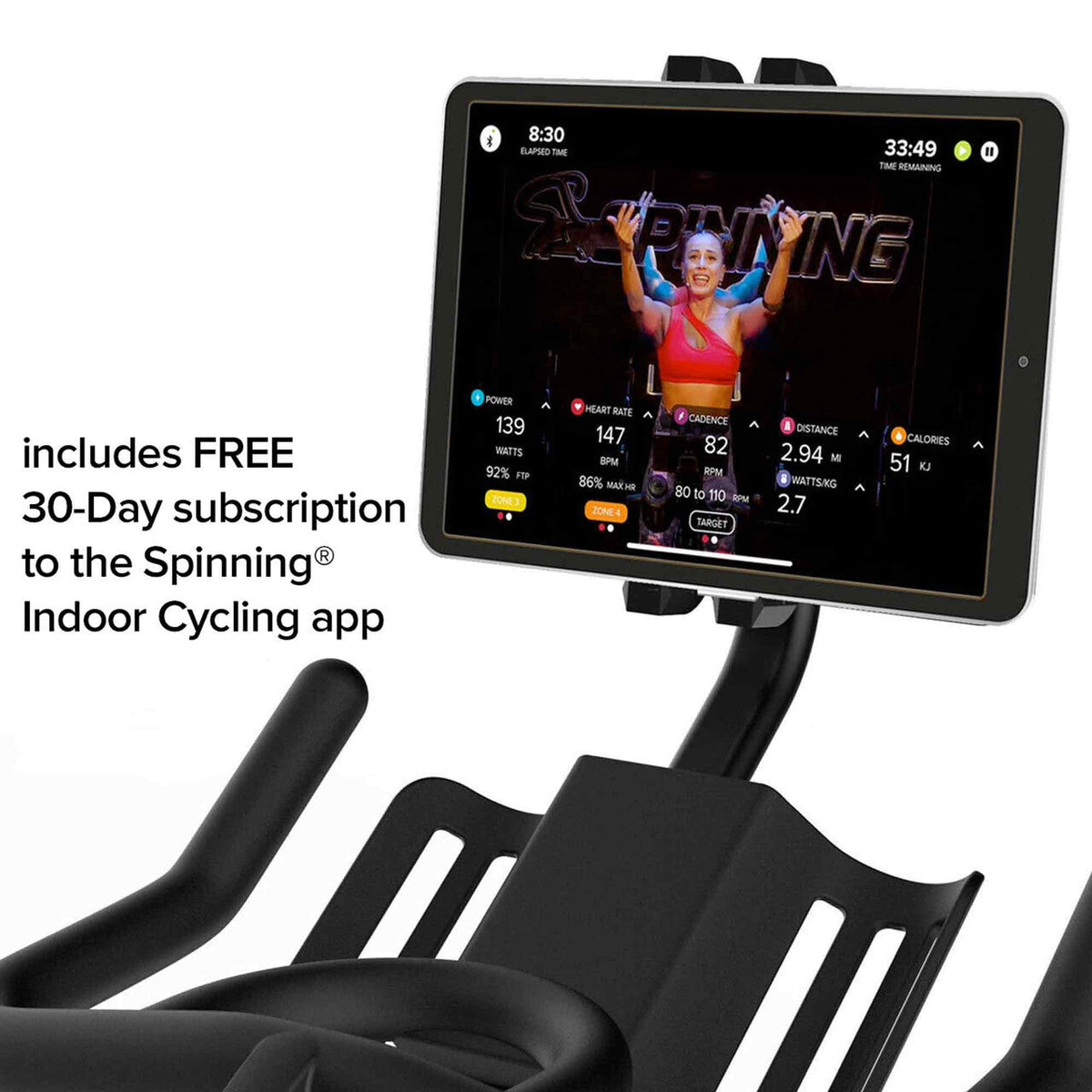 Elite Connected Spinner® Bike - Indoor Cycling Bike with Fusion Drive™ Belt System