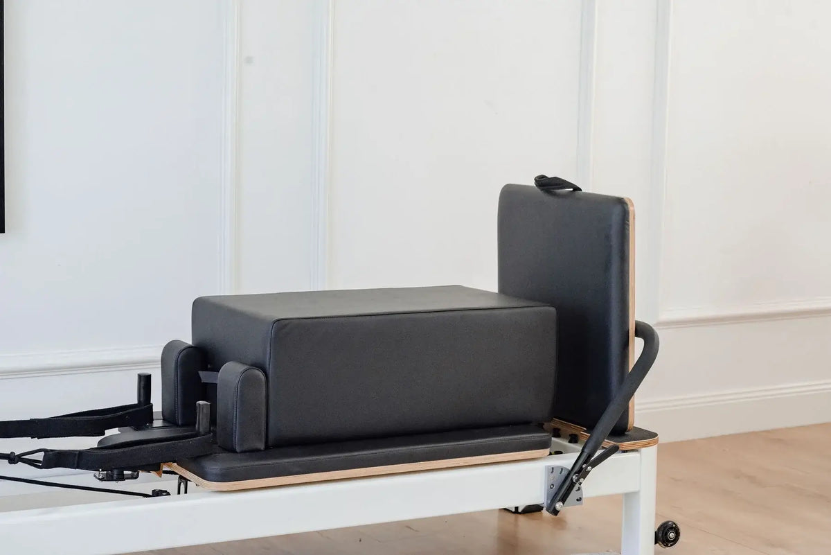 Queen Studio Pilates Reformer Machine with Box, Jumpboard, 6 Springs & Optional Tower