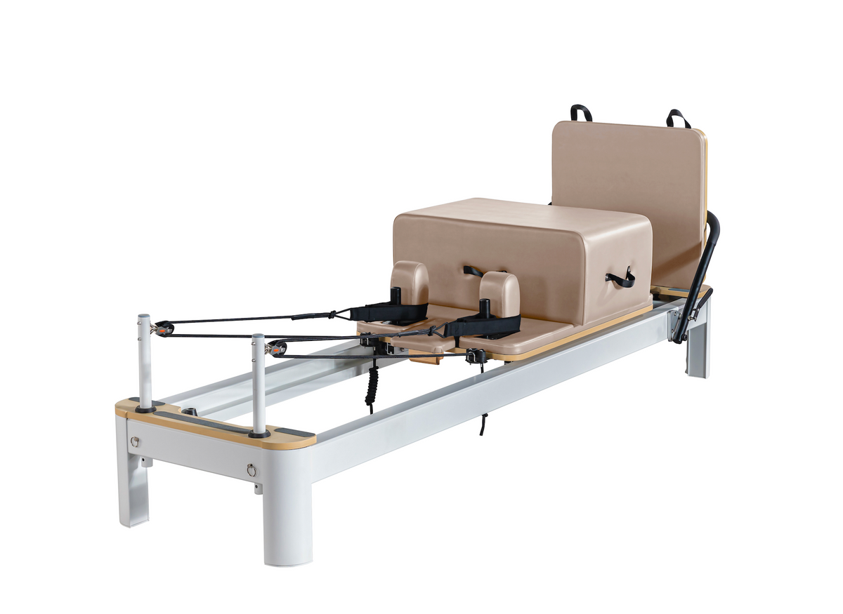 Queen Studio Pilates Reformer Machine with Box, Jumpboard, 6 Springs & Optional Tower
