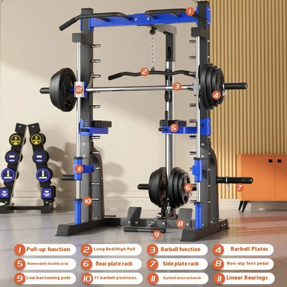 Multifunctional Steel Gantry Squat Rack Frame for Home Gym – 300kg Capacity