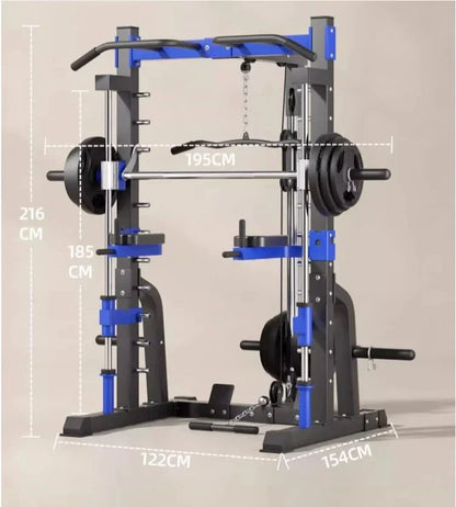 Multifunctional Steel Gantry Squat Rack Frame for Home Gym – 300kg Capacity